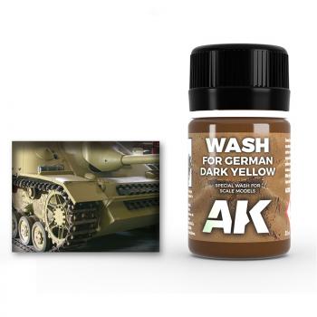 Wash for German Dark Yellow--35ml bottle--enamel effects for scale models. #53270