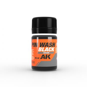 Black Pin Wash--35ml bottle--enamel effects for scale models. #53276