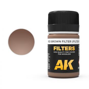 Red Brown Filter (Filter for Wood)--35ml bottle--enamel effects for scale models. #53286