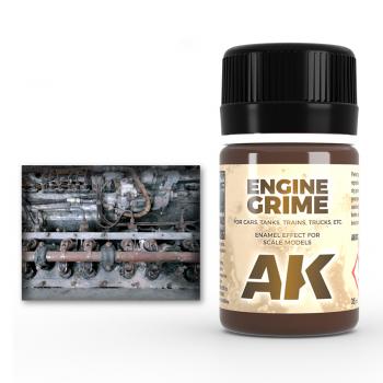 Engine Grime:  for Cars, Tanks, Trains, Trucks, etc.--35ml bottle--acrylic effects for scale models. #53310