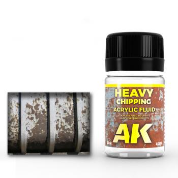 Heavy Chipping Effects Acrylic Fluid--35ml bottle--enamel effects for scale models. #53324