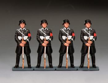 Leibstandarte At Parade Rest (Set of 4)--four German LSSAH figures #53341