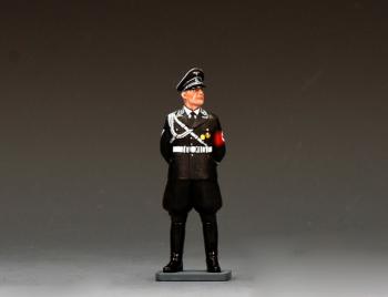 Image of Leibstandarte Staff Officer--single German LSSAH figure looking left, hands folded behind his back #53344
