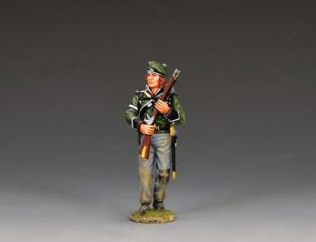 Image of Chosen Man, Rifleman Harris of the 95th Rifles--single advancing Napoleonic-era British figure #53345
