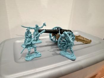French Artillery Crew--cannon and four figures (resin)--AWAITING RESTOCK. #53394