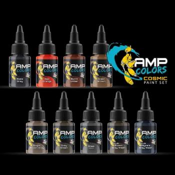 AMP Colors Cosmic Paint Set #2--nine 22mL bottles of paint #53453