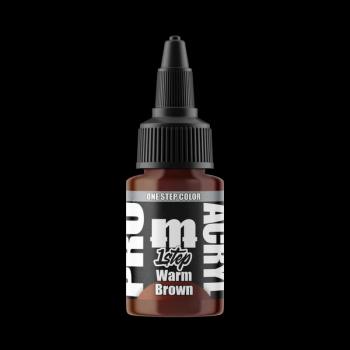 PRO Acryl 1-Step Warm Brown--22mL paint bottle #53476
