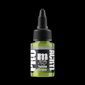 PRO Acryl 1-Step Yellow Green--22mL paint bottle #53485