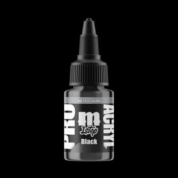 PRO Acryl 1-Step Black--22mL paint bottle #53489