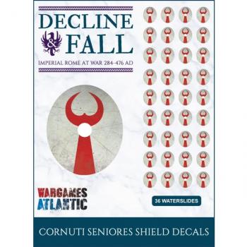 Shield Decals:  Cornuti Seniores--36 shield decals for the Late Roman army #53491