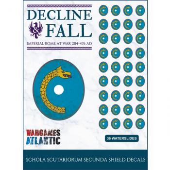 Shield Decals:  Schola Scutariorum Secunda--36 shield decals for the Late Roman army #53496