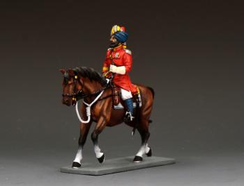 Image of Sam Browne's Cavalry Risaldar--single mounted figure #53504
