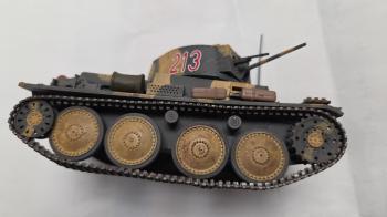 UNBOXED German Sd.Kfz. 140 Panzer 38(t) Light Tank  213 (Camo)--RETIRED--LAST ONE!! #53559