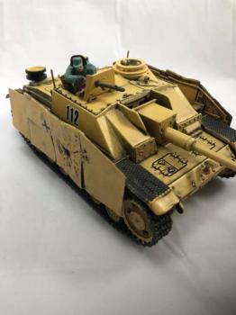 Unboxed German Sturmgeschuttz III Ausf. G (#112, weathered, tan)--RETIRED--LAST ONE!! #53562