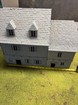 3D Print - 54mm Timbered European Medieval - TWO IN STOCK!  #53573