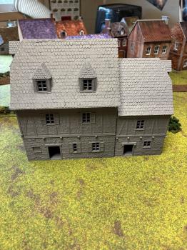 3D Print - 28mm Timbered European Medieval - TWO IN STOCK!  #53574