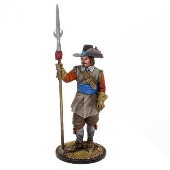 Image of Thirty Years War Tercio Officer, The Thirty Years War (1618-1648)--single figure standing with spontoon #53602
