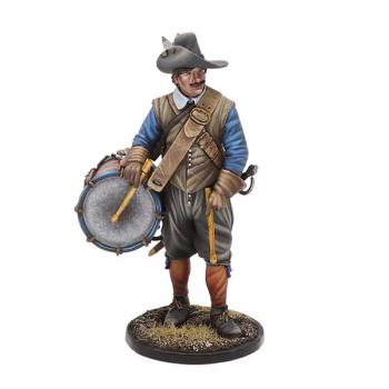 Image of Thirty Years War Tercio Drummer, The Thirty Years War (1618-1648)--single figure standing with drum on hip #53605