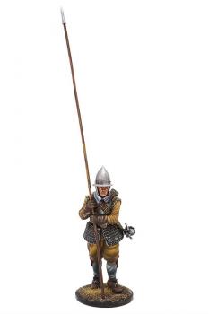 Image of Thirty Years War Tercio Pikenman Standing, The Thirty Years War (1618-1648)--single figure leaning on upright pike #53607