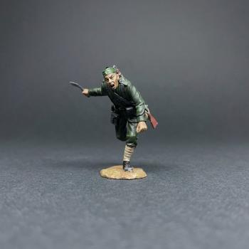 Gurkha Charging with Kukri #2, The Gurkhas, 1879--single screaming charging Gurkha figure with kukri raised, left foot forward #53621