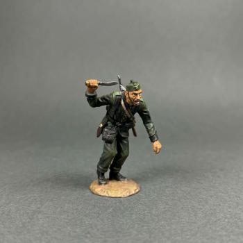 Gurkha Charging with Kukri #3, The Gurkhas, 1879--single charging mustached Gurkha figure with kukri raised, right foot slightly forward #53622