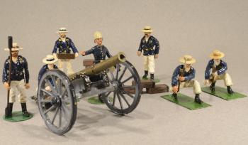 Alymer Royal Navy Landing Party, Seymour´s Squadron, Egypt ,1882--cannon, seven figures, cannonball pile--LAST ONE!! #53652