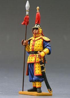 Image of Chinese Standing Guard with Spear--single figure