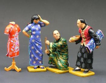 Image of Tailor Shop Set--three figures and dress stand