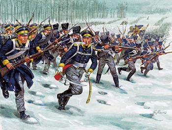 Napoleonic Prussian Infantry--48 figures in 16 poses and 3 horses Napoleonic Prussian Infantry--48 figures in 16 poses and 3 horses #11291