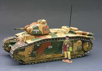 French Char B1bis Tank (with Vehicle Commander) 2nd Version--RETIRED. - ONE AVAILABLE!  #11370