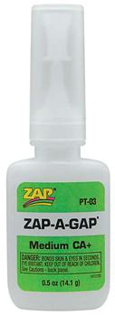 Zap-A-Gap CA+ Filling Adhesive (1/2 oz.) #11558
