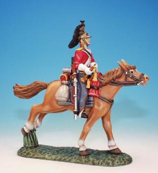 Trumpeter Carrying Trumpet, Inniskillings, British Light Cavalry--single mounted figure--RETIRED--LAST ONE!! #1383