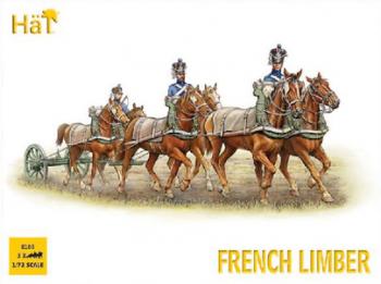 Napoleonic French 6 Horse Limber--three sets Napoleonic French 6 Horse Limber--three sets #12179
