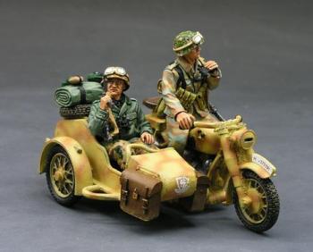 German Motorcycle Combo Set with Two 12th SS Riders--RETIRED--LAST ONE!! #12265