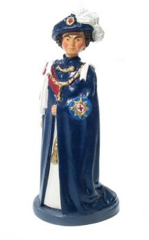 Image of HM Queen Elizabeth in Knights of the Garter Robe--single figure--RETIRED--LAST ONE!!