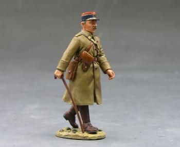 Image of French Officer Marching with Cane--single figure--RETIRED--LAST ONE!! #12454