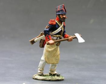 Image of Mexican Pioneer Advancing with Axe--single figure--RETIRED--LAST ONE!!