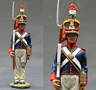 Image of Mexican Infantry Standing at Attention (No Mustache)--single figure--RETIRED.