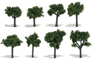 Image of Ready Made Trees - Medium Green (8 pcs)