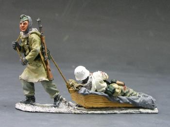 Winter Sledge--two German figures on single base--RETIRED--LAST ONE!! #0