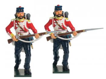 Image of British 57th Regiment Advancing--two figures--RETIRED--LAST THREE!!