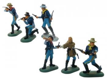 Wild West 7th Cavalry Foot (6 figures in 6 poses) Wild West 7th Cavalry Foot (6 figures in 6 poses) #12895