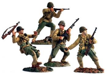 Image of ONWTC - Rangers Lead the Way--4 US Rangers in Action--RETIRED. ONE AVAILABLE! 
