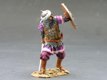 Image of Saracen Defending with Sword & Shield--single figure--RETIRED. ONE AVAILABLE!