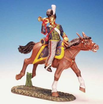 Mounted Trumpeter, Royal Horse Artillery, British Army--single mounted figure--RETIRED--LAST TWO!! #1526