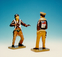 Two Flying Tigers, one in flight gear and one in pilot Jacket (glossy)--two figures--RETIRED--LAST ONE!! Two Flying Tigers, one in flight gear and one in pilot Jacket (glossy)--two figures--RETIRED--LAST ONE!! #13357