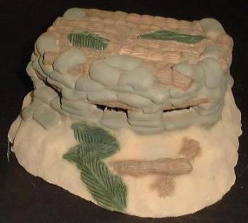 Japanese Sand Bag Pill Box 7x5x3--RETIRED--LAST TWO!! Japanese Sand Bag Pill Box 7x5x3--RETIRED--LAST TWO!! #13458