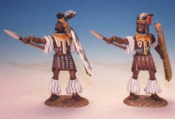 Two Zulu Indunas Directing Battle, Zulu Wars--two figures--RETIRED--LAST ONE!! Two Zulu Indunas Directing Battle, Zulu Wars--two figures--RETIRED--LAST ONE!! #1543