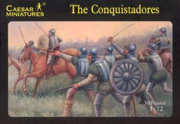 The Conquistadores--35 figures and 4 horses in 11 poses and 2 horse poses--FIVE IN STOCK. #13573