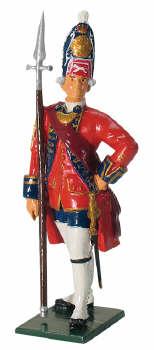 Image of Grenadier Officer, 1st Foot Guards, 1755--single figure--RETIRED. LAST 2!